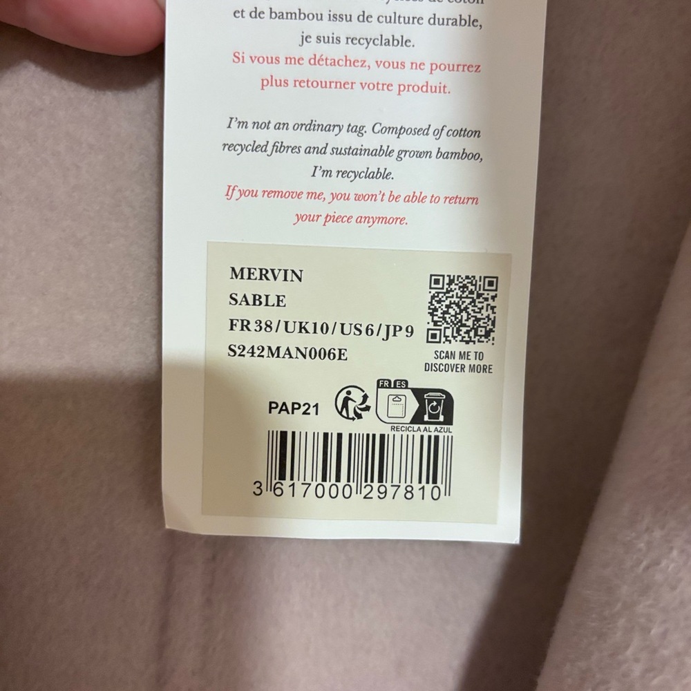 Sézane Mervin Coat Jacket - Picture 11 of 13